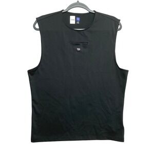 Yeezy Gap Sleeveless Top Womens XL Black Sleeveless Logo Detail